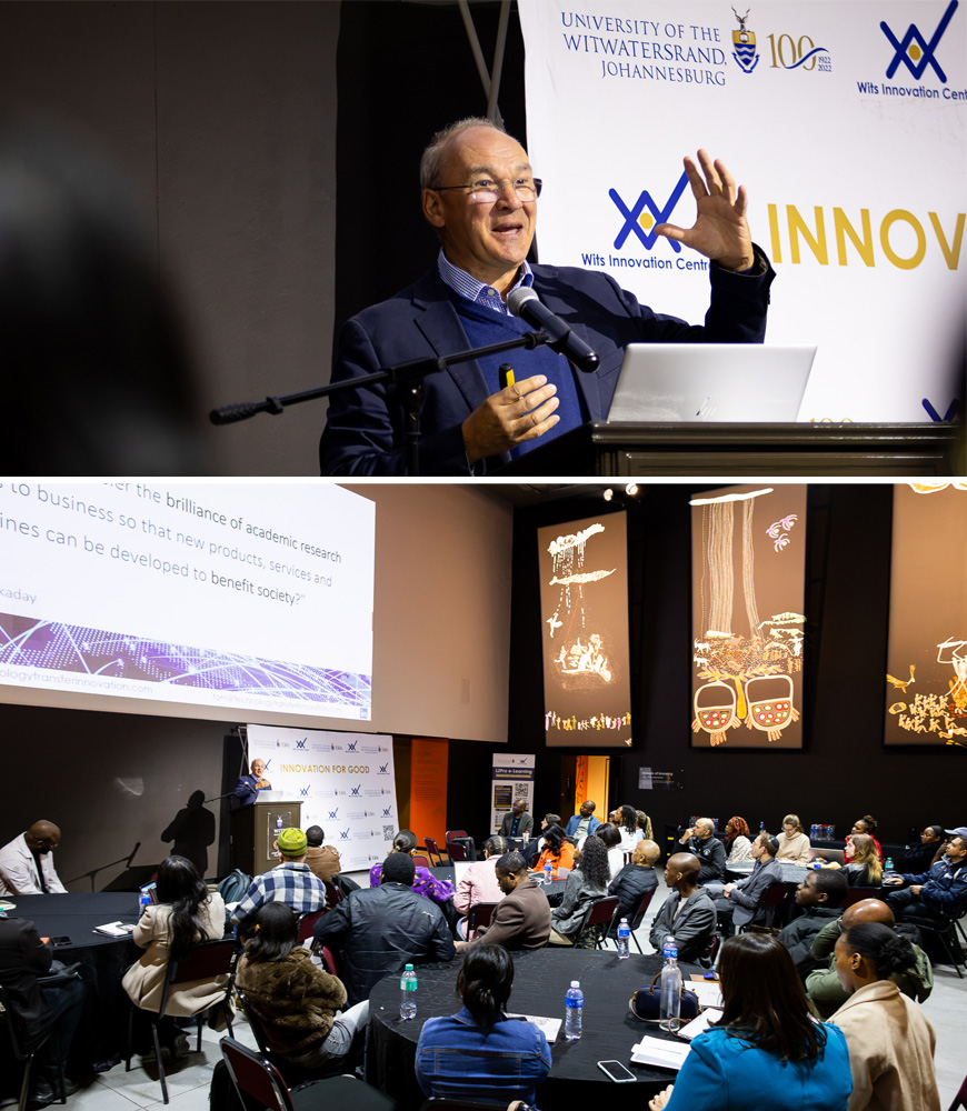 Innovation expert Tom Hockaday at Wits
